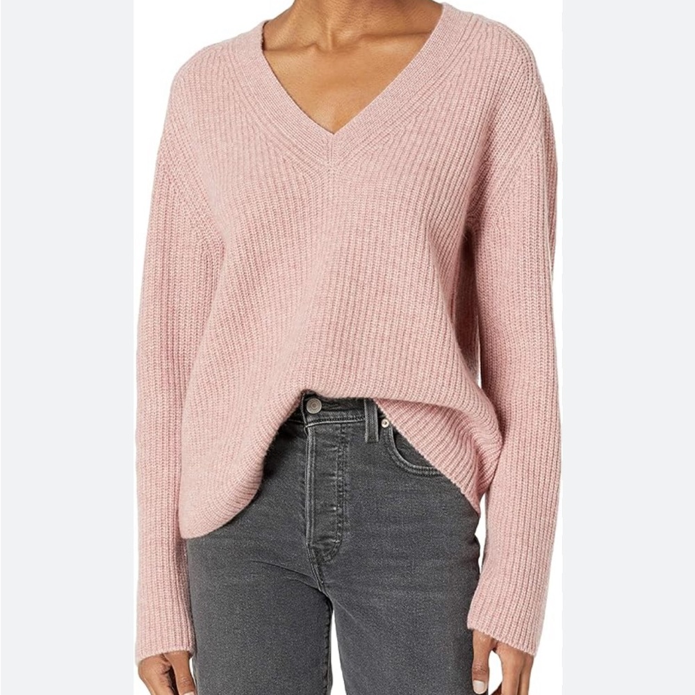 VINCE Women's Shaker Rib V-Neck